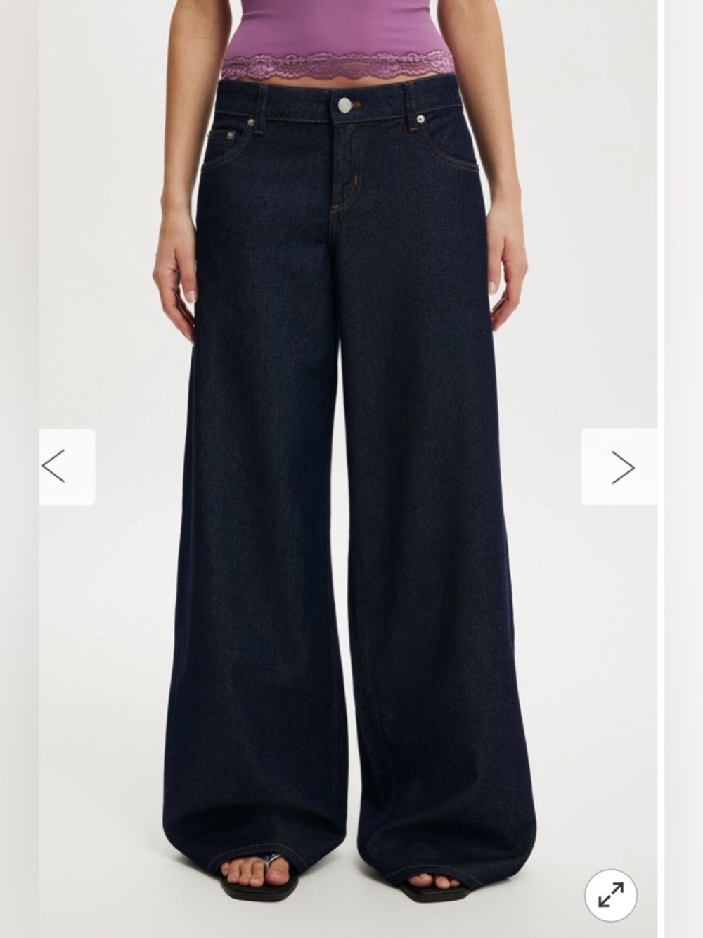 Cotton On Low Rise Dark Denim Jeans